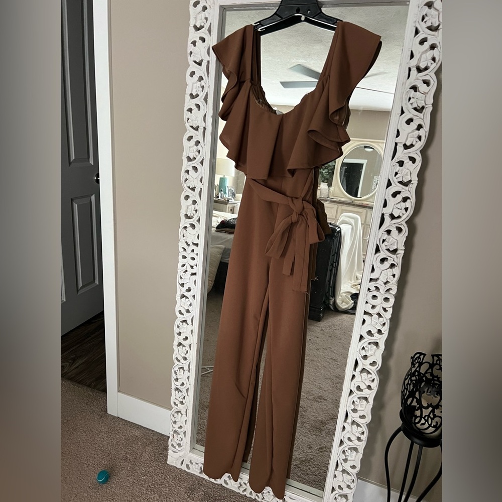 Dressy long pants romper